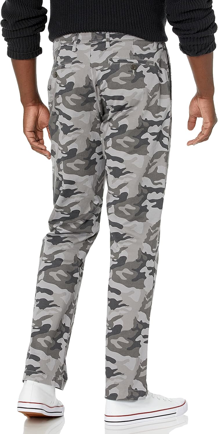 Goodthreads Herren Chinohose, Komfortabler, Gewaschener Stretch, Gerade Geschnitten 28W / 30L Grau,