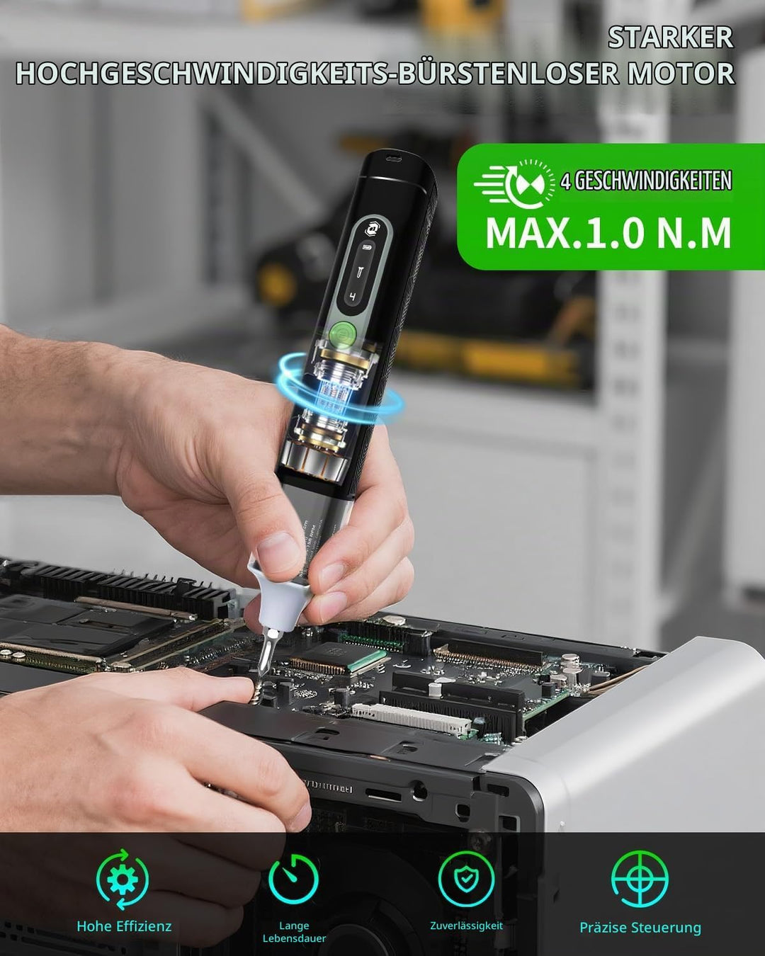 Elektrischer Schraubendreher, 36 in 1 Mini Electric Screwdriver set, Akku Schraubendreher set mit H4