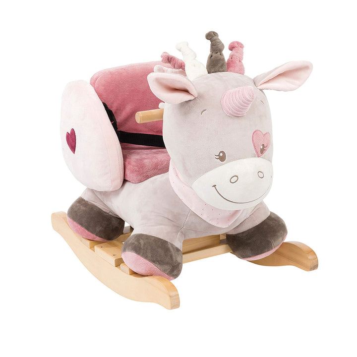 Nattou Schaukeltier ab 1 Jahr mit Gurt, Mädchen, rosa - Jade der Einhorn Einhorn Jade, Einhorn Jade