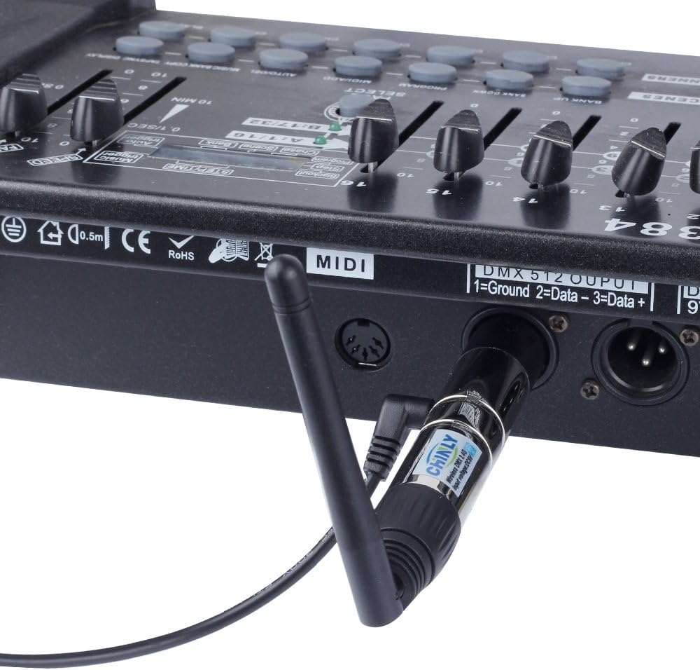 CHINLY 8pcs 2,4 G ISM DMX512 Männlich/Weiblichen XLR Sender/Empfänger für Moving Heads Bühne Licht