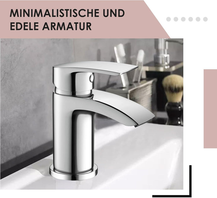 Waschtischarmatur Wasserhahn Bad Waschbeckenarmatur Einhebelmischer Waschtischbatterie Badarmatur Ar
