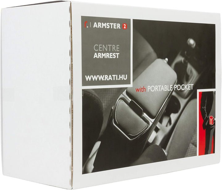 RATI Armlehne Specific Schwarz Armster 2 für Renault Megane IV (2016-). Mit Staufach und faltbar. SC