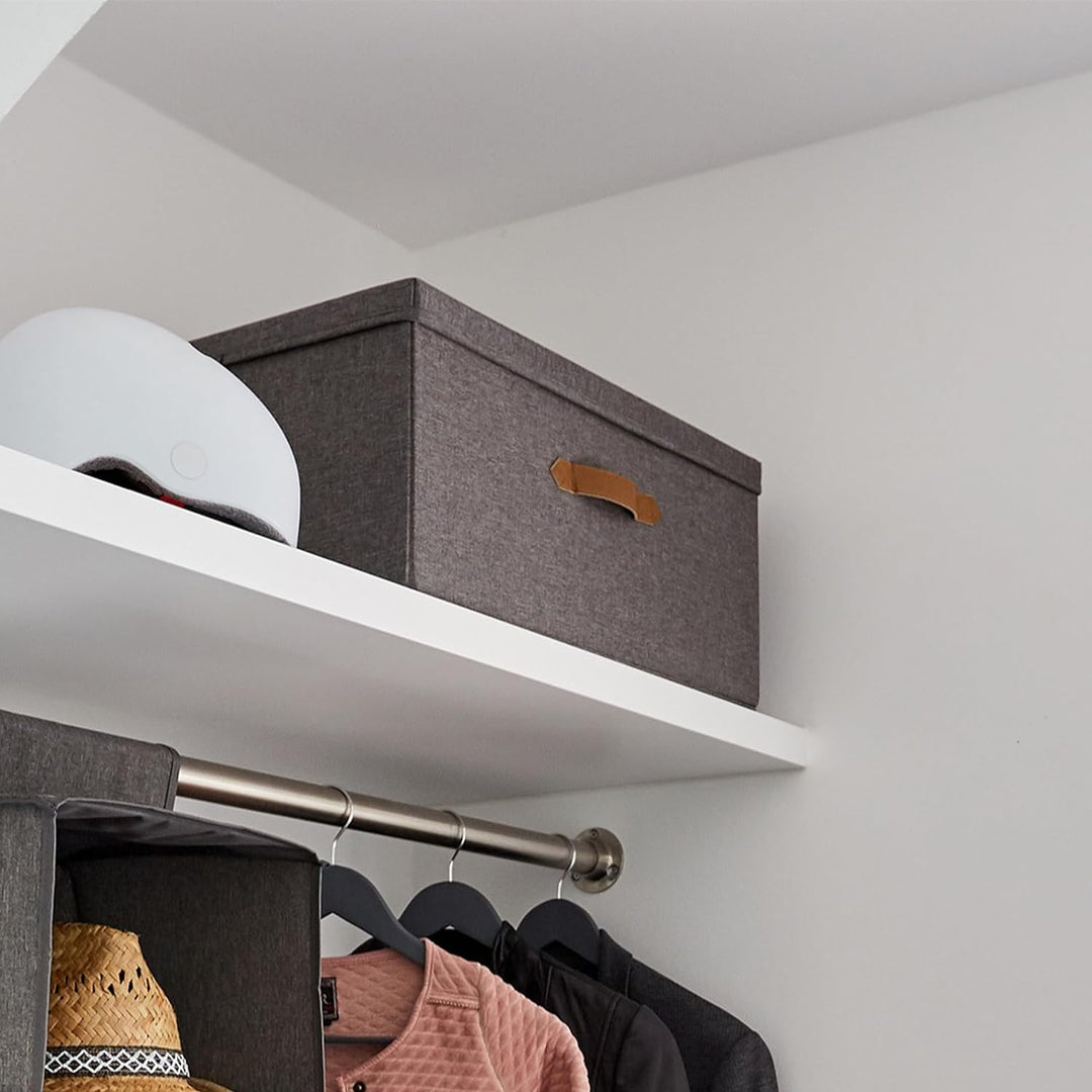 LOVE IT STORE IT Premium Aufbewahrungsbox mit Deckel - Aus hochwertigem Leinen Stoff - Verstärkt mit