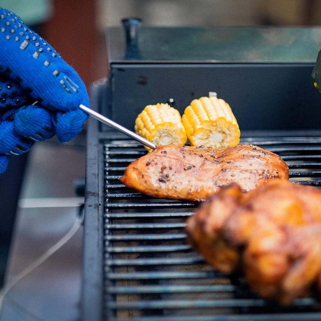 Onlyfire Pellet Smoker Grill, 8-in-1-Multifunktion Räucherofen, Pelletgrill inkl. Abdeckhaube, LED-B