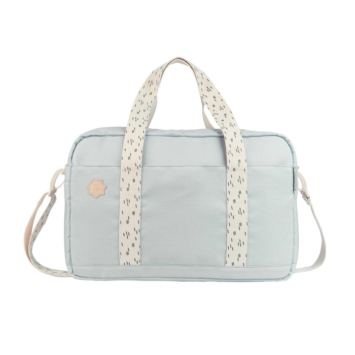 Badabulle Wickeltasche Bowling Olive - Kinderwagentasche inklusive Wickelauflage Grau, Grau