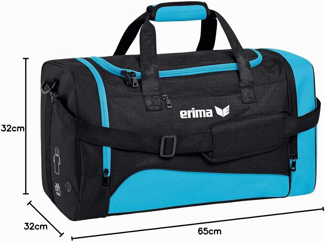 Erima Sporttasche Club 1900 2.0 Sporttasche Curacao/Schwarz L, Curacao/Schwarz L