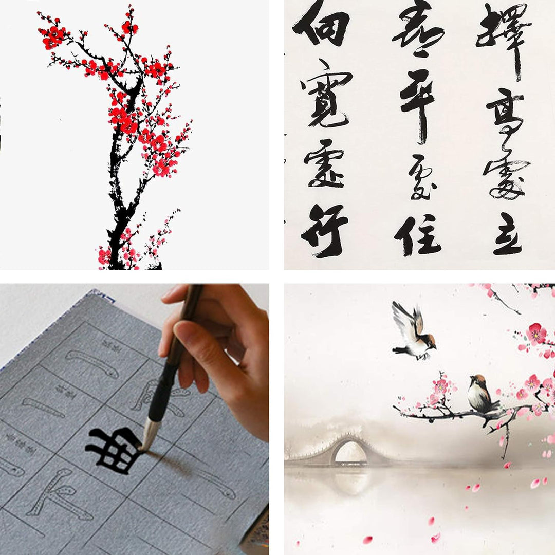 WDEC 10-teilig Chinesischer Kalligraphie Pinsel Set, Chinesisch, Künstlerbedarf, Malerei Inkstone mi