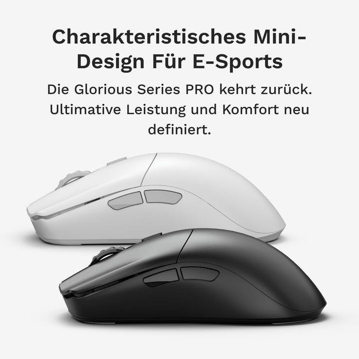 GLORIOUS Gaming Series 2 PRO Kabellose Gaming-Maus - Kompakt, Leichtgewicht: 55 g, Kabelloses Abtast