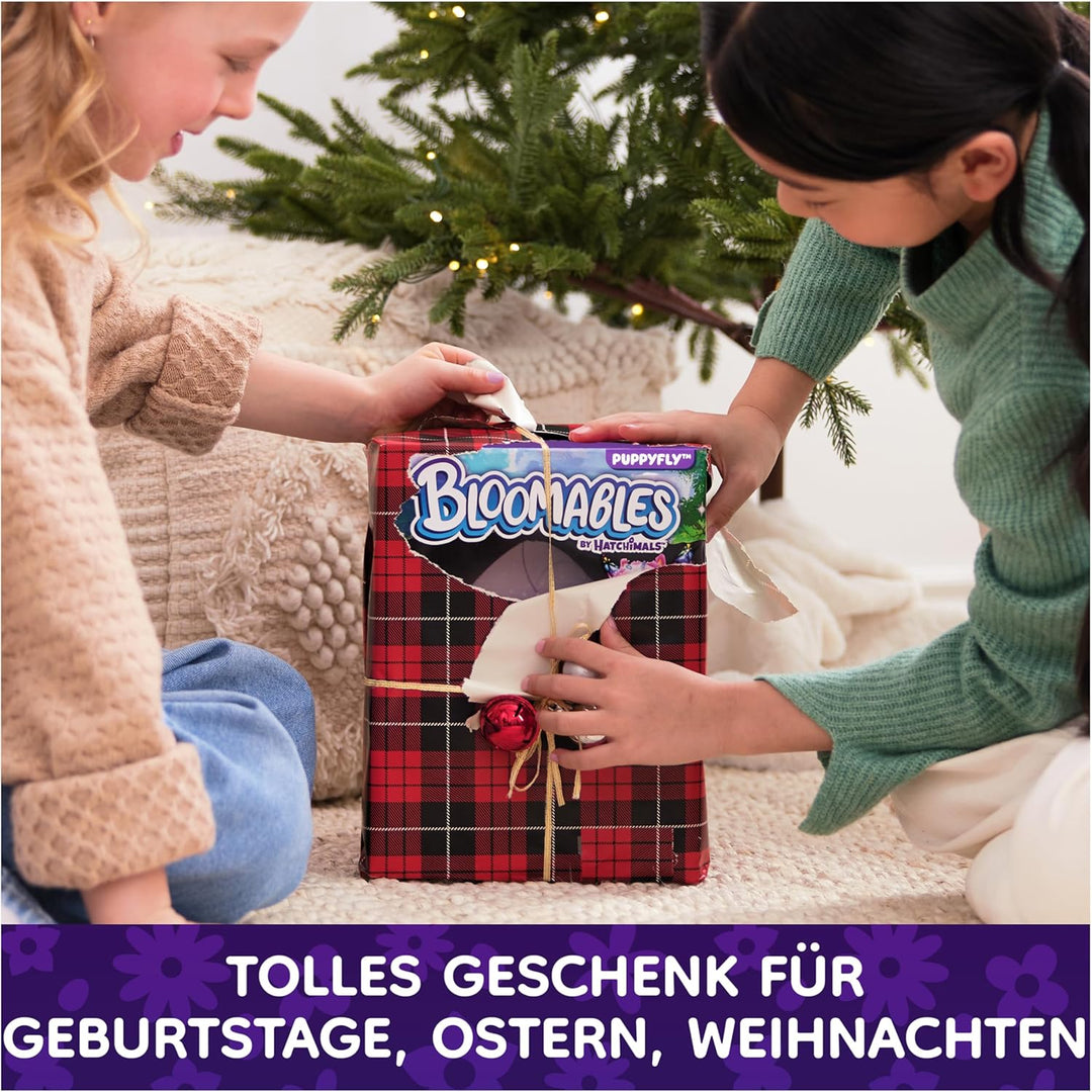 Hatchimals Bloomables Puppyfly, Interaktives Spielzeug mit Überraschung, doppelter Verwandlung und ü