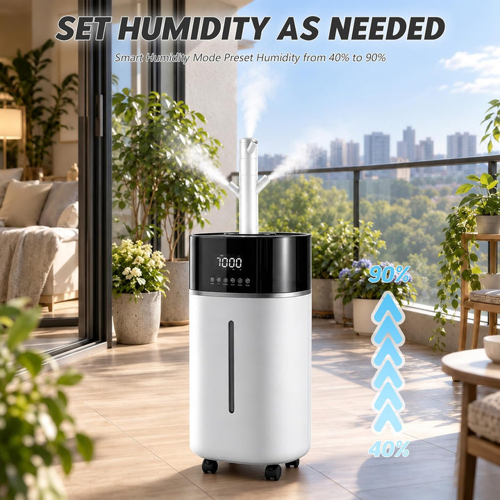 18L Luftbefeuchter Grosse Räume bis 200m² Humidifier 1-12H Timer