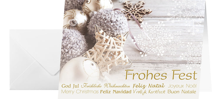SIGEL DS034 Weihnachtskarten Set mit Umschlag | DIN A6 | 25 Stück "Christmas Feeling" | ideal zum Be