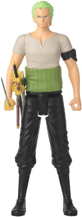 BANDAI – Anime Heroes – One Piece – Anime Heroes Mega Figur 30 cm Zorro – Grosse bewegliche Figur –