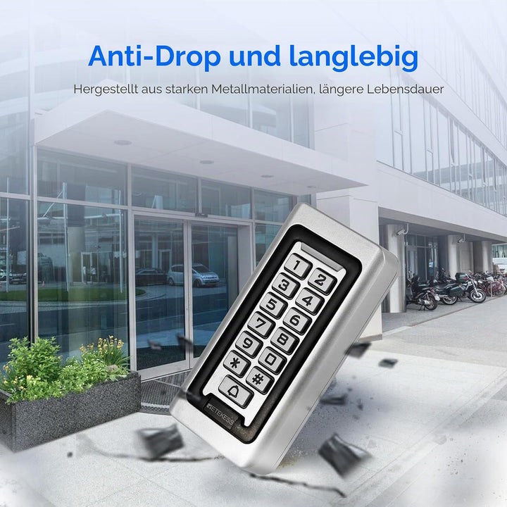 Retekess T-AC03 Codeschloss Türöffner, Codeschloss Garagentor, Wasserdichte RFID IP68, Zutrittskontr