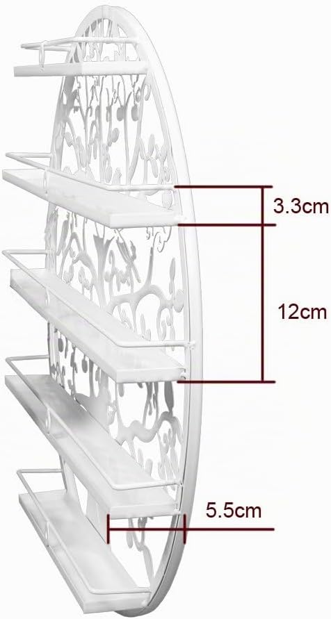 5-tier Metall Nagellackregal Wandregal