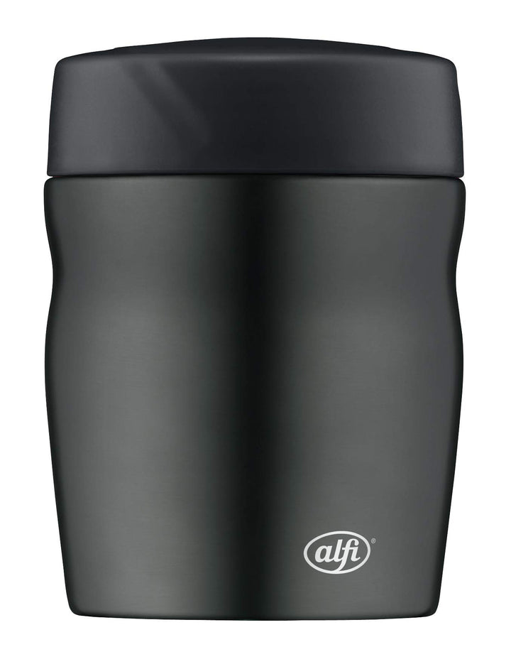 alfi Thermobehälter für Essen Lunchpot foodMug, Edelstahl grau 350ml, kleines Speisegefäss für Essen