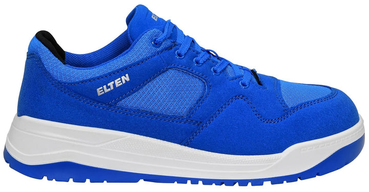 ELTEN Sicherheitsschuhe MAVERICK blue Low ESD S1P, Herren, Textil, Stahlkappe, leicht, sportlich, Bl