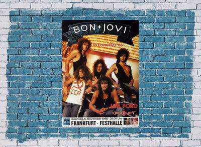 Kopie von Bon Jovi - New Jersey, Frankfurt 1988 - Konzertplakat