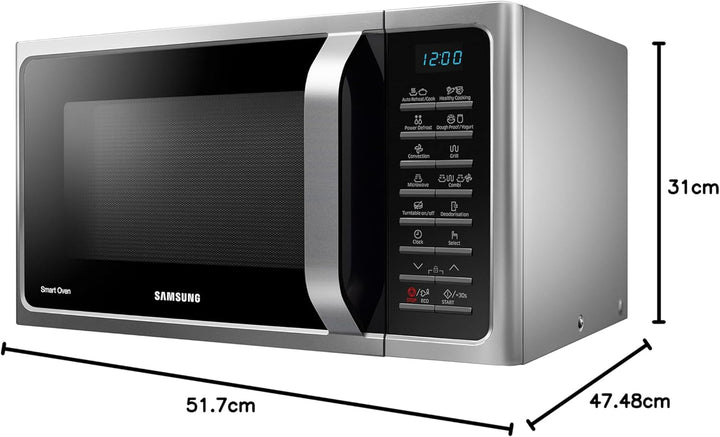 Samsung mc28h5015cs/EN, Silber/Schwarz, Silber / Schwarz