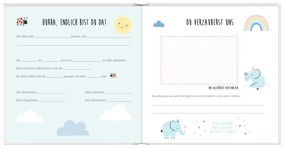 Babyalbum - Unser Baby (Alben & Geschenke fürs Baby), Gebundenes Buch