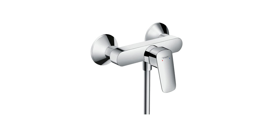 hansgrohe Logis - Duscharmatur Aufputz für 1 Verbraucher, Mischbatterie Dusche, Einhebelmischer, Chr