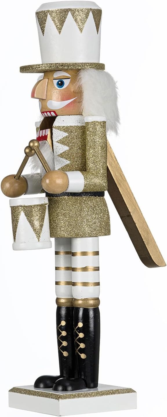 35cm Holz Nussknacker Mr.WeissGold - Nuss Knacker Weihnachtsdeko