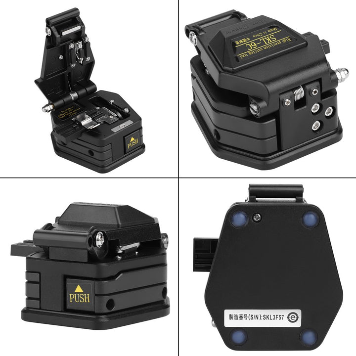 Glasfaserbeil, SKL-6C Hochpräzises Glasfaserbeil-Schneidwerkzeug für Glasfaserkabel mit Tasche