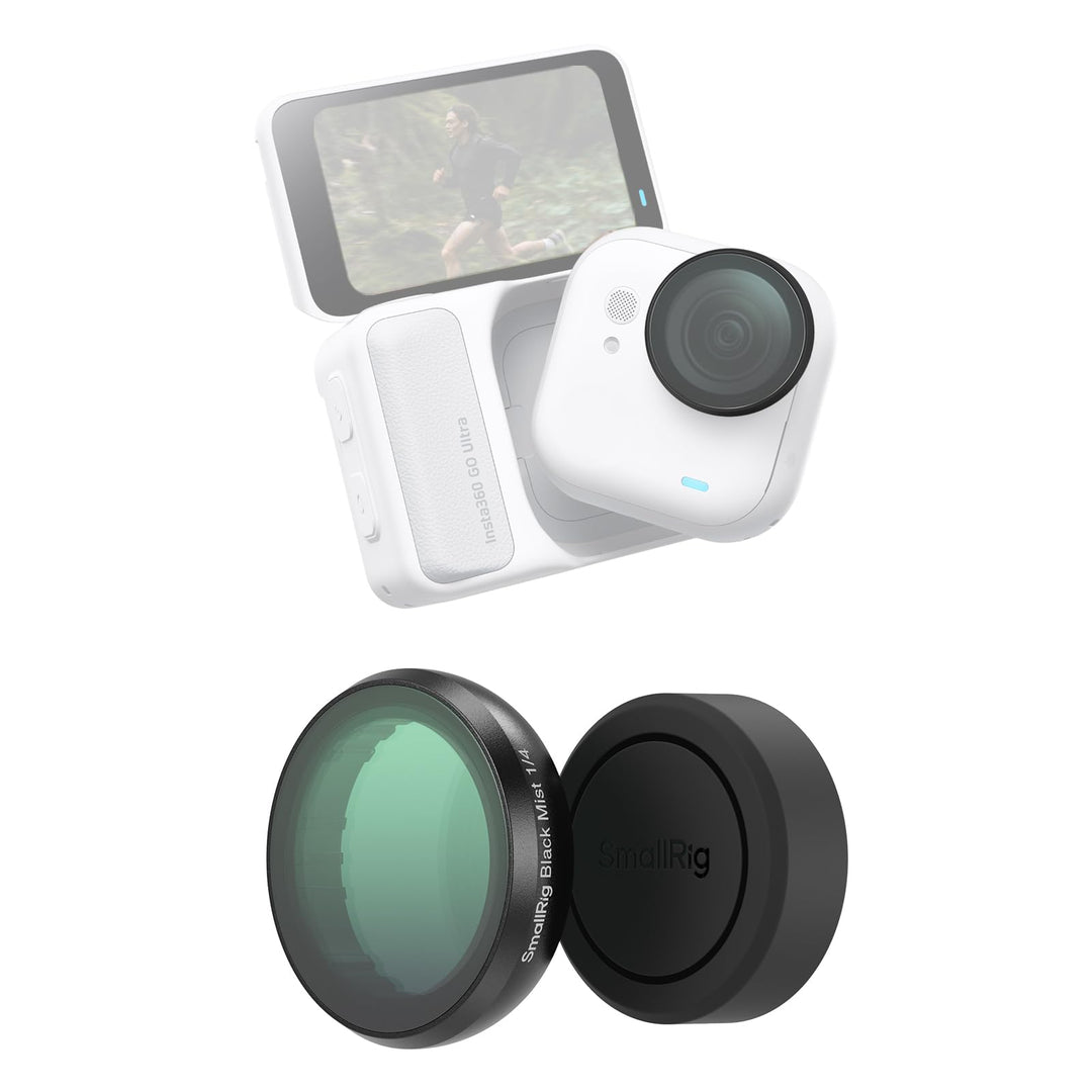 SMALLRIG Schwarz Diffusion 1/4 Effektfilter für Insta360 GO Ultra, Traumhafter Cinematic-Filter, Meh