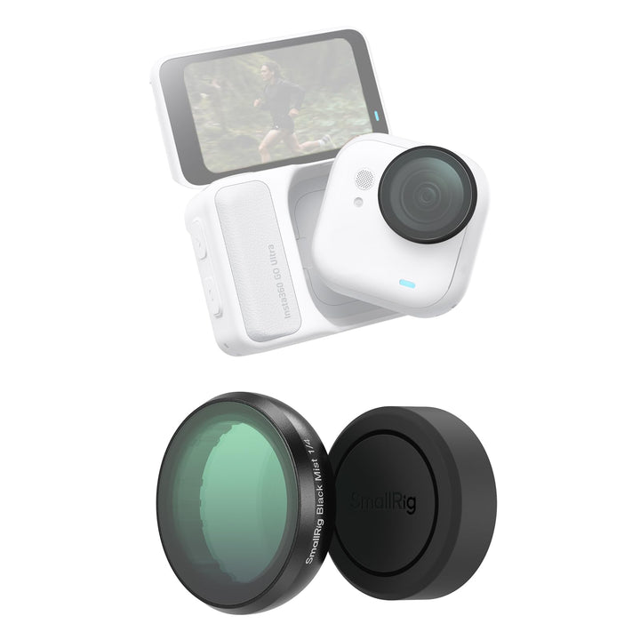 SMALLRIG Schwarz Diffusion 1/4 Effektfilter für Insta360 GO Ultra, Traumhafter Cinematic-Filter, Meh
