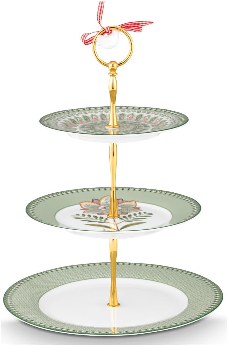 Pip Studio Lily&Lotus Light Green Etagere 3tlg