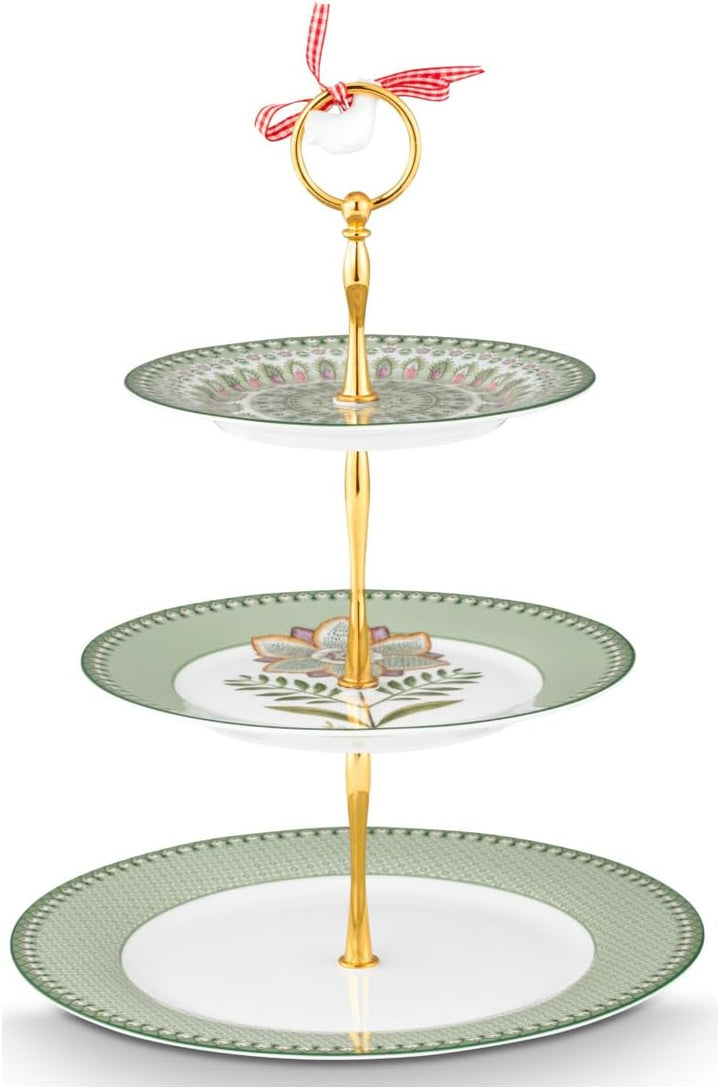 Pip Studio Lily&Lotus Light Green Etagere 3tlg