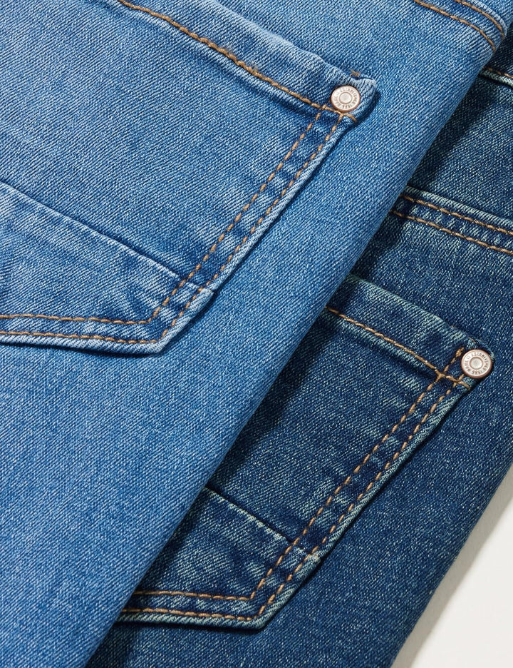 NAME IT Mädchen Jeans 164 Dark Blue Denim/Pack:w Medium Blue Denim, 164 Dark Blue Denim/Pack:w Mediu