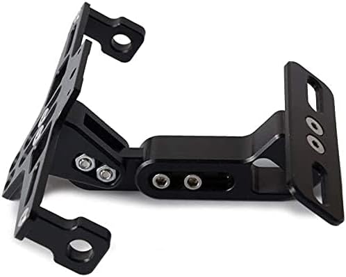 Motorrad Universal Wing Removal Kit, Motorrad Verstellbarer Blinker Kennzeichenrahmen mit Aluminium