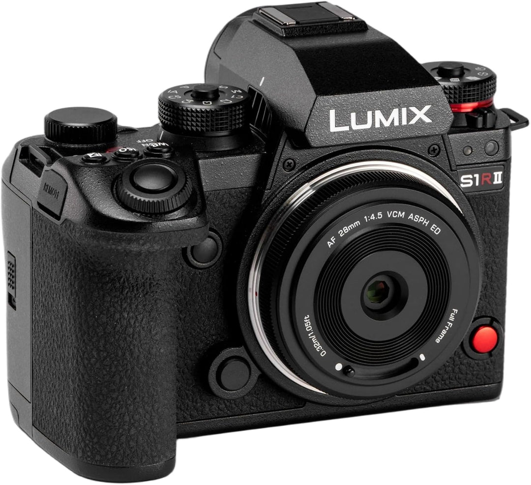 VILTROX 28mm F4.5 Pancake Objektiv für L Mount, AF 28mm f4.5 Autofokus Vollformat Objektiv für LUMIX