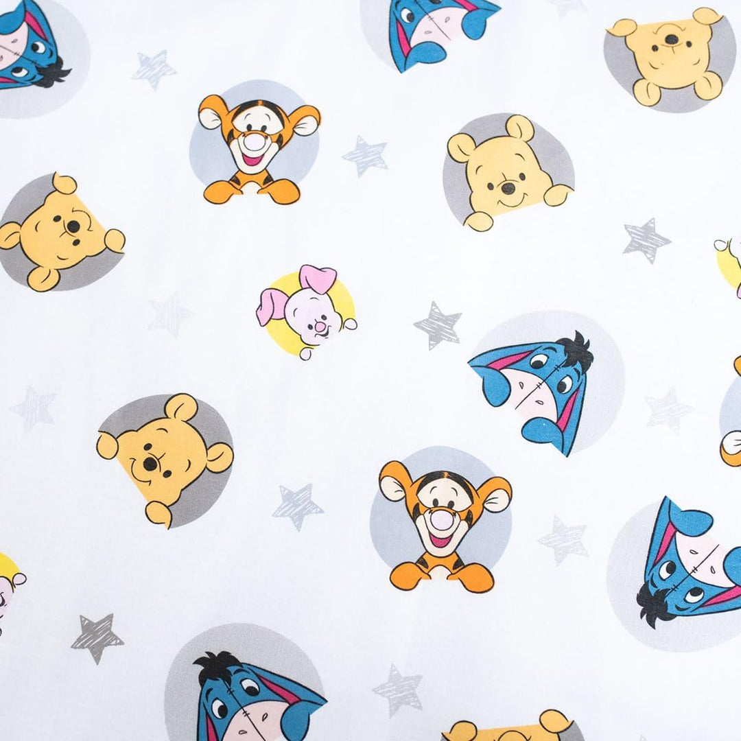 Jerry Fabrics Bettwäsche Winnie Puuh und seine Freunde für Babys oder kleines Bett, wendbarer Bettbe