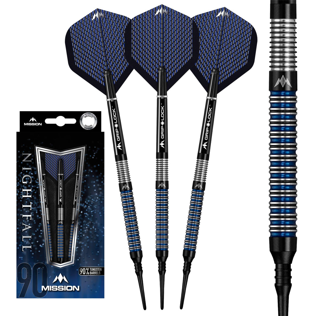 Mission Nightfall Dartpfeile mit weicher Spitze 18 g M1, 18 g M1