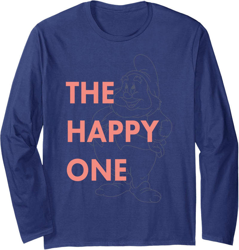 Disney Snow White The Happy One Portrait Langarmshirt