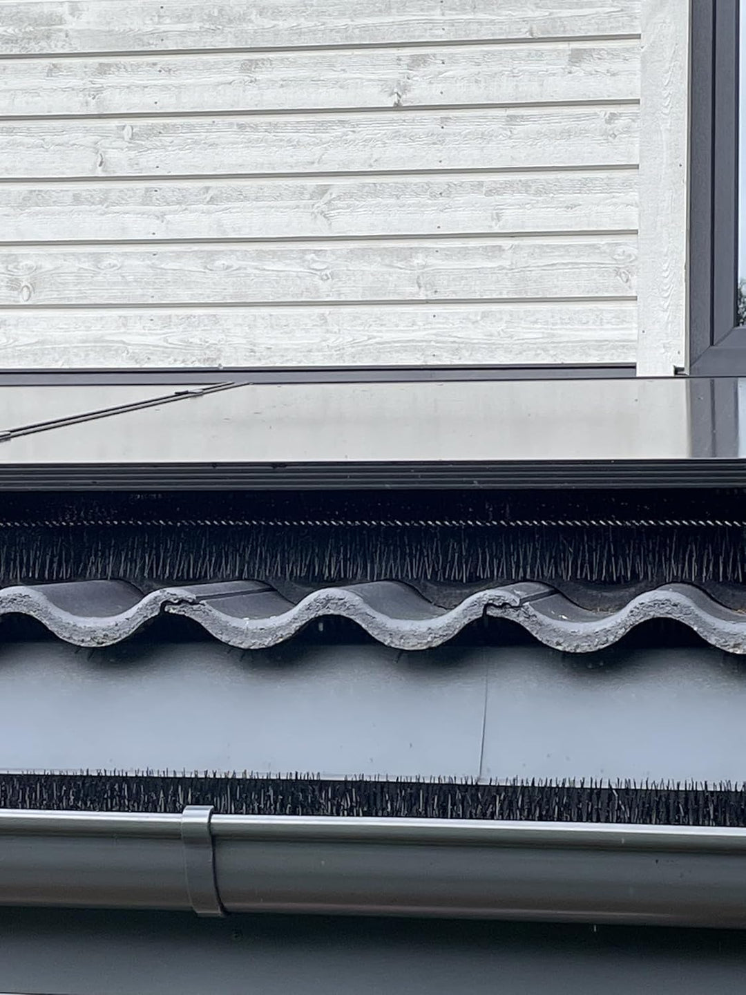 30 m 30 Stück Dachrinnenbürste Länge - 100 cm Durchmesser - 12 cm | UV-beständig | Laubschutz | Mard