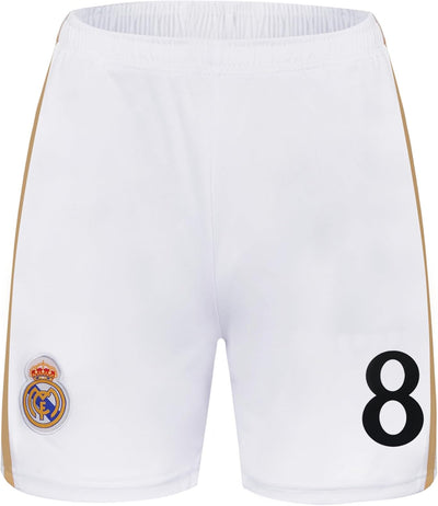 PraiseLight R. Madrid Toni Kroos #8 Heim Kinder Trikot 2023/2024 Fussball Shorts Socken Set Jugendgr