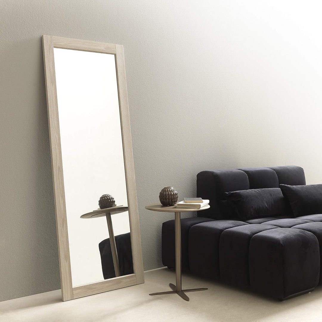 ARHome Bodenspiegel, 160 x 60 cm, Esche Creme, Wandspiegel, Made in Italy Creme Esche 160 x 60, Crem