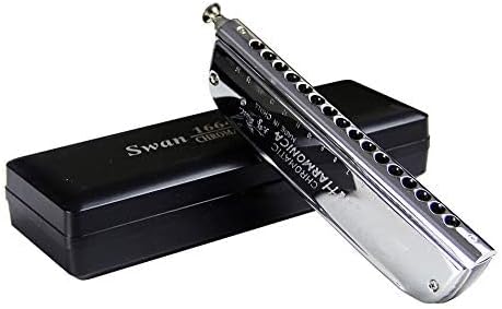 Swan 16 Loch 64 Tone Chromatische Mundharmonika C Ton Mundharmonika mit Fall