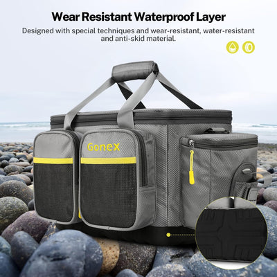 Gonex Angeltasche, Wasserabweisende Aufbewahrungstasche aus Polyestermaterial mit gepolstertem Schul
