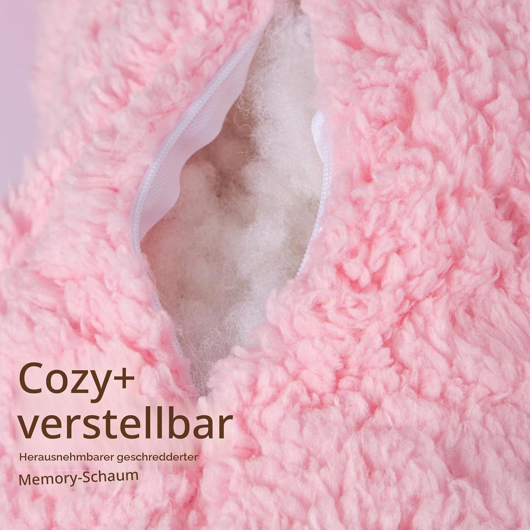Rückenkissen mit Armlehnen, Abnehmbares Memory Foam Lendenstützkissen, Bettsitzkissen Ideal zum Lese