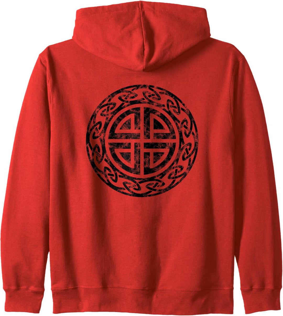 Vintage Schutzsymbol Schildknoten Keltisch Wikinger Nordisch Kapuzenjacke