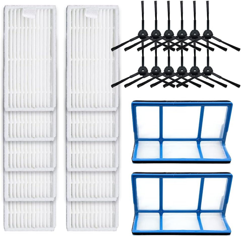 WuYan Staubfilter Primär Seitenbürste HEPA-Filter effizient für Staubsauger Roboter ilife v5 v5s V3
