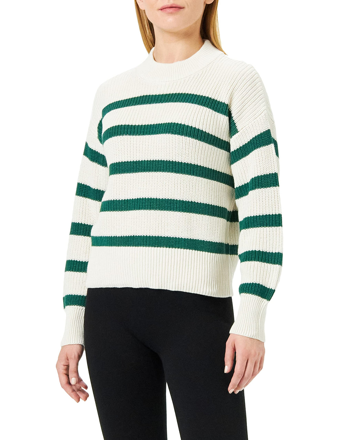 Part Two Damen Retapw PU Pullover, Evergreen Stripe, S