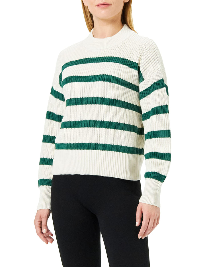 Part Two Damen Retapw PU Pullover, Evergreen Stripe, S