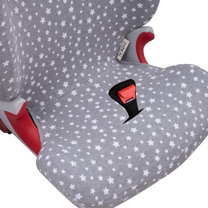 JYOKO KIDS Bezug kompatibel mit Römer KIDFIX II XP SICT, kidfix 2 S, Kidfix Z - Line (WHITE STAR, MI