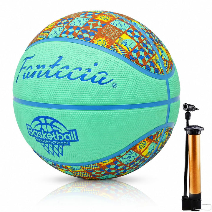Basketball Grösse 5, Professioneller Wettkampf-Basketball aus Gummi, Trainingsball mit hohem Sprungv