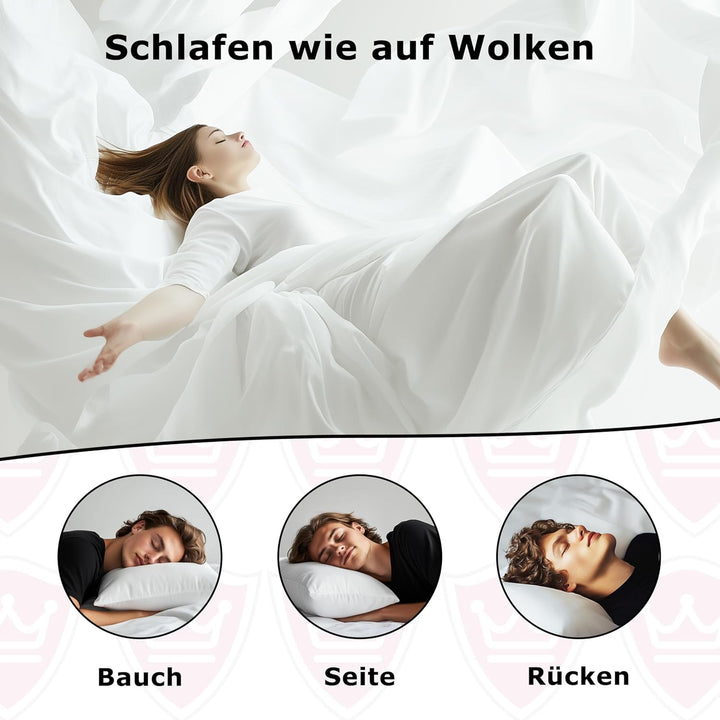 Supply24 since 2004 Orthopädisches 80x40 cm Gelschaum Kopfkissen – Made in Italy | Atmungsaktiv mit