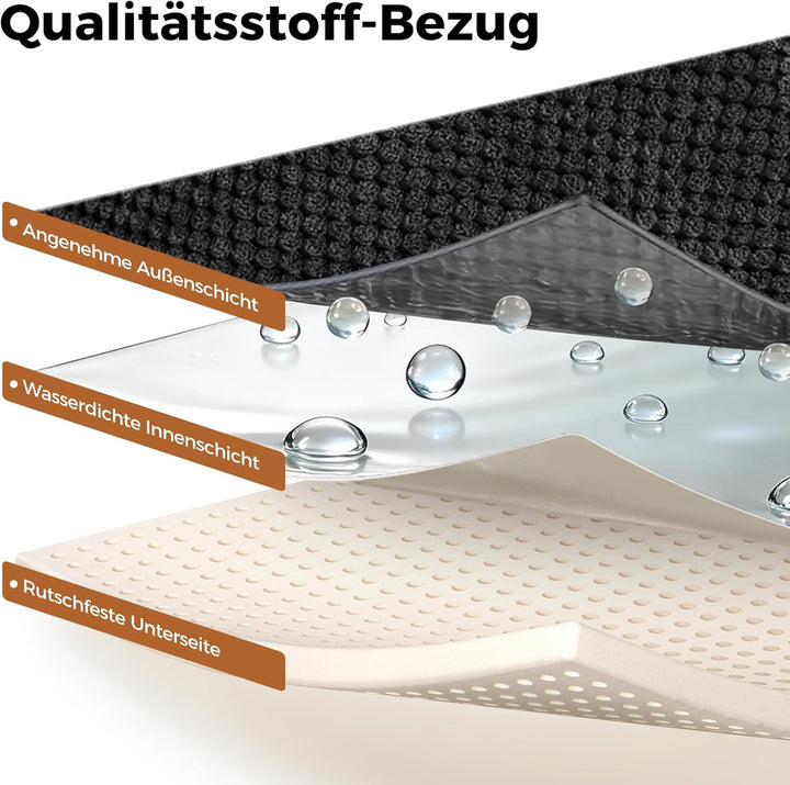 Hundetreppe für Kleine Hunde, Haustiertreppe 3 Stufen, Hochdichtem Schwamm Hundetreppen 40cm Hoch, H